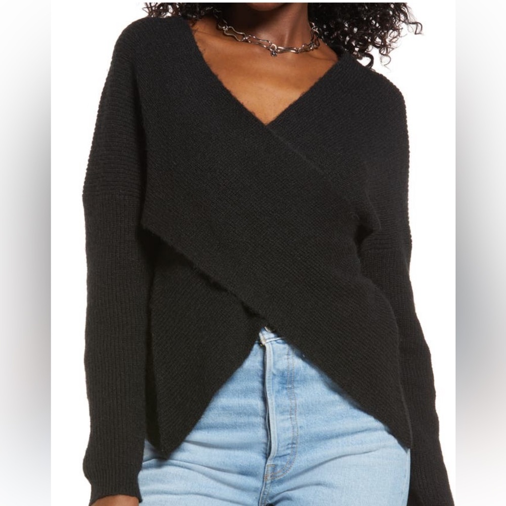 Open Edit Wrap Sweater